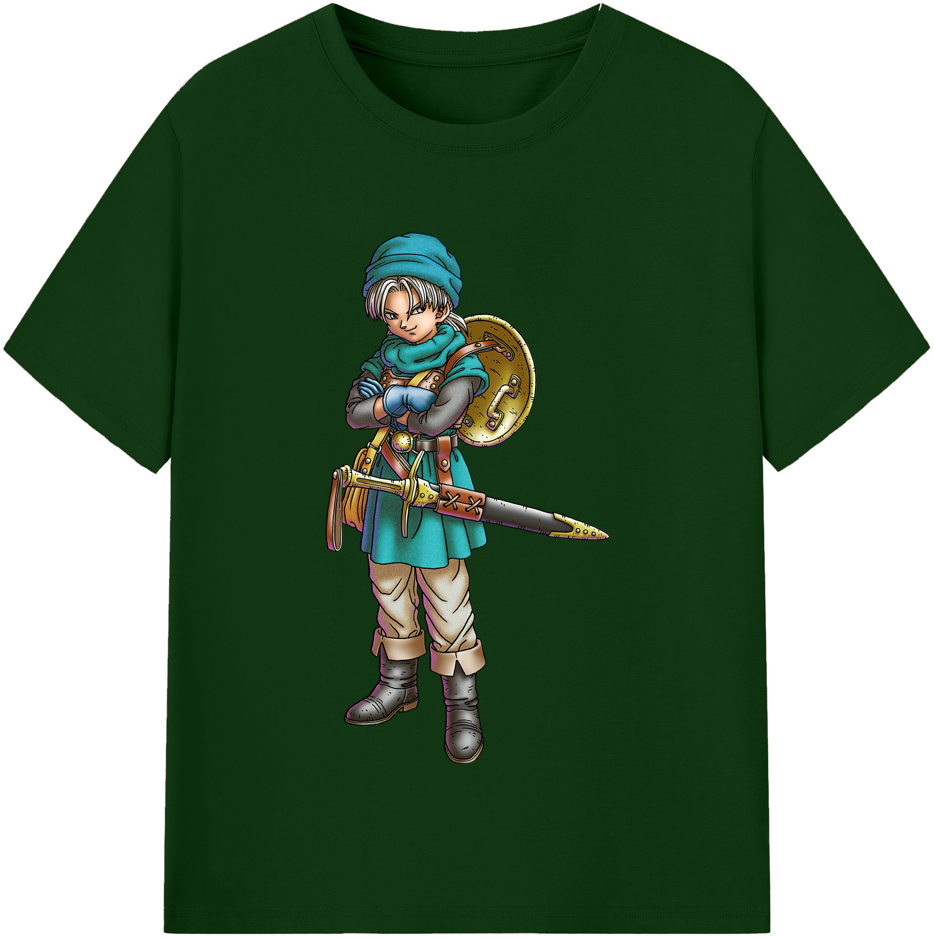 （画像用） ドラゴンクエスト Doragon Kuesuto Dragon Quest 綿100％半袖Tシャツ（フロントプリント）